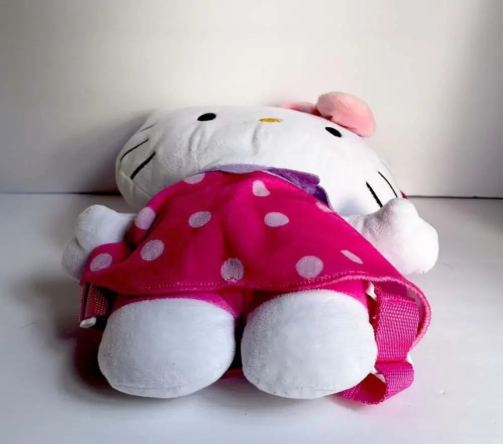 Sanrio Hello Kitty Polka Dot Dress Plush Backpack